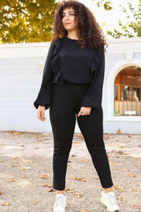 بنطال KaSheHa لون أسود