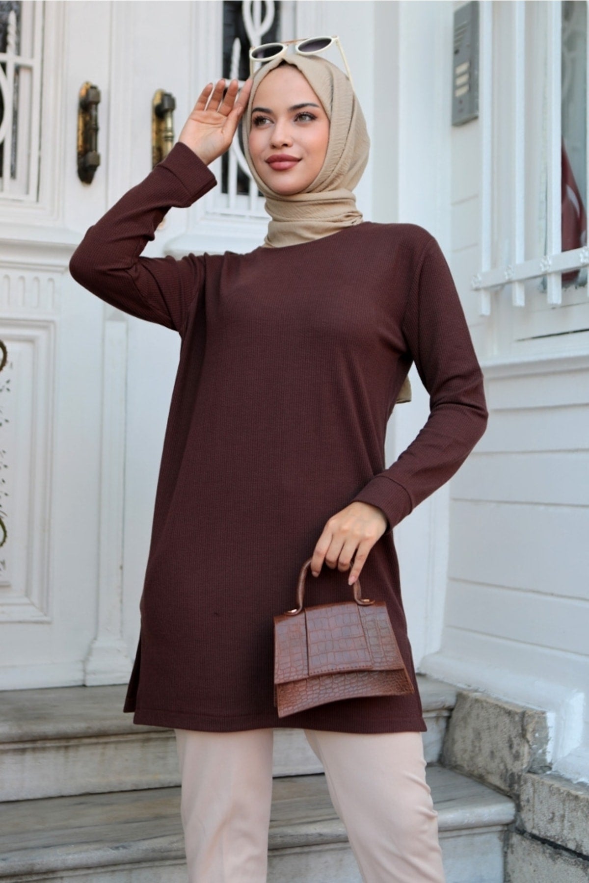 تونيك Bestenur لون بني