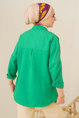 قميص asilmoda لون أخضر