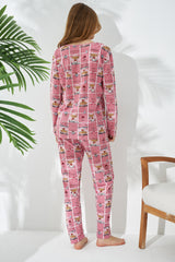 طقم بيجاما Siyah İnci لون زهري