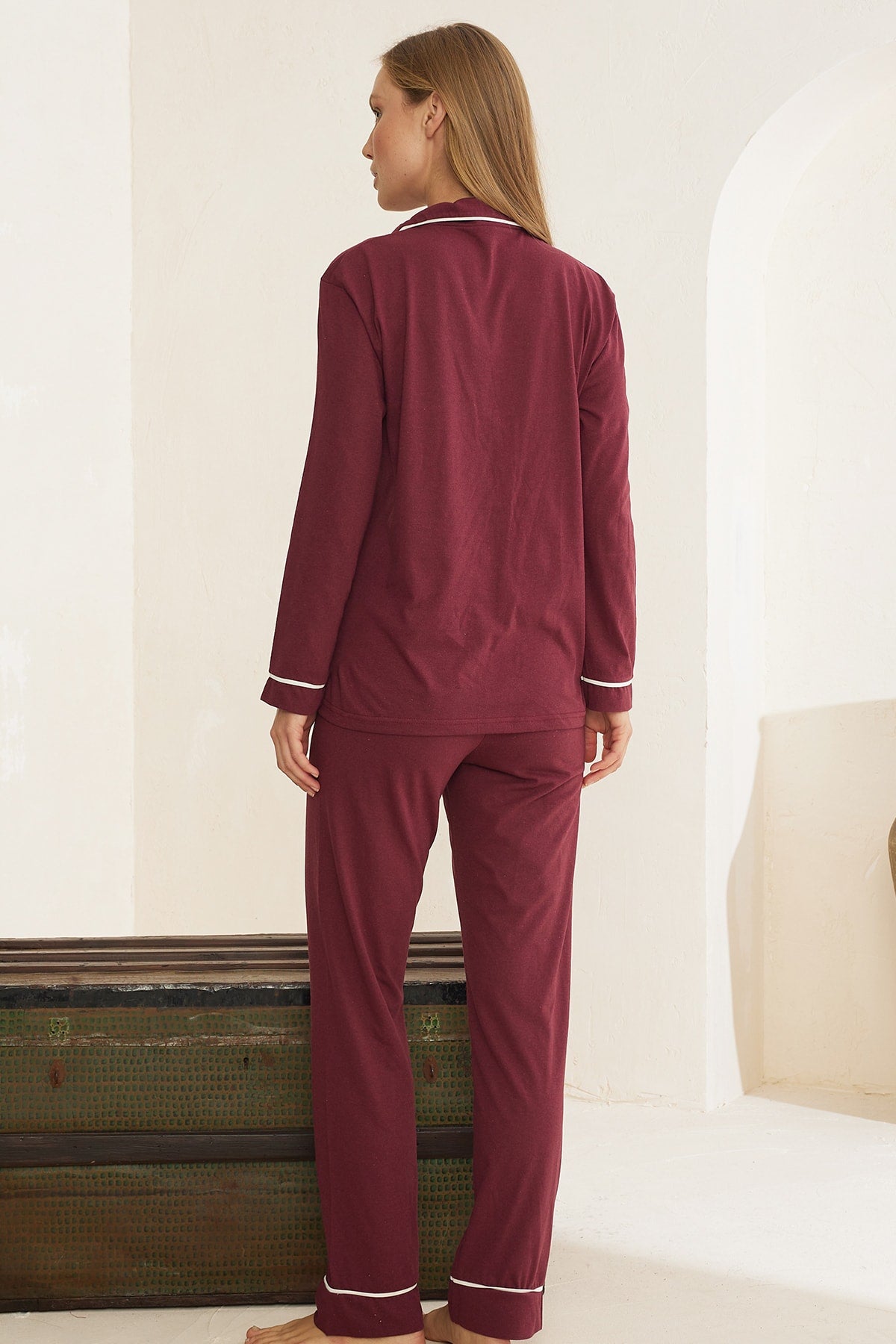 طقم بيجاما Siyah İnci لون بنفسجي