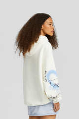 هودي Bershka لون أبيض