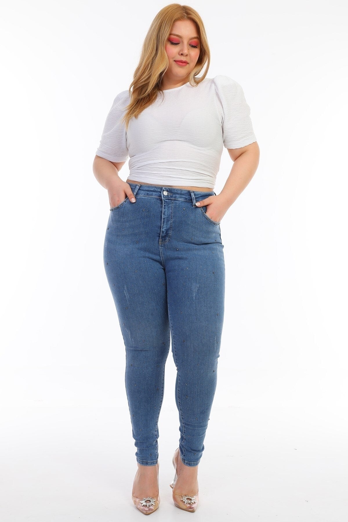 بنطال PodiumStar لون أزرق