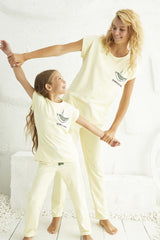 طقم بيجاما Siyah İnci لون أصفر
