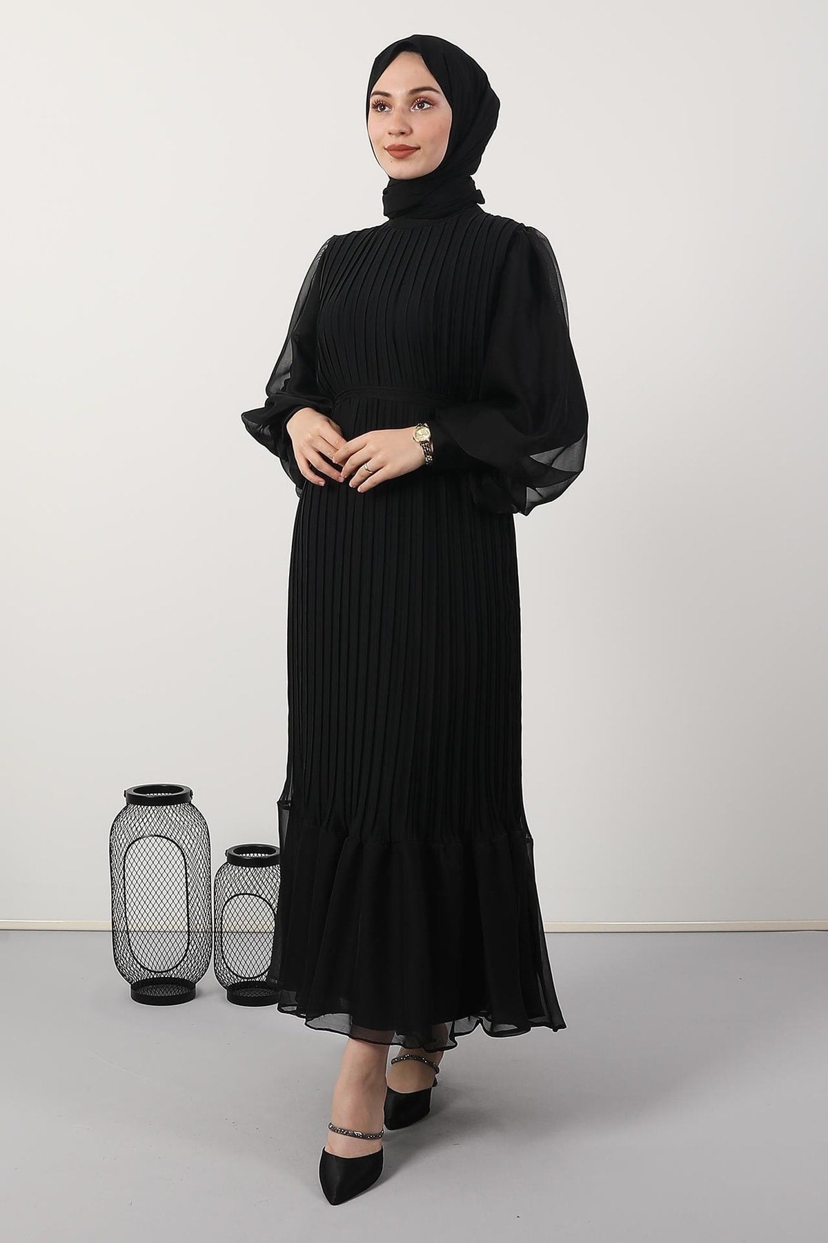 فستان سهرة giz astore لون أسود
