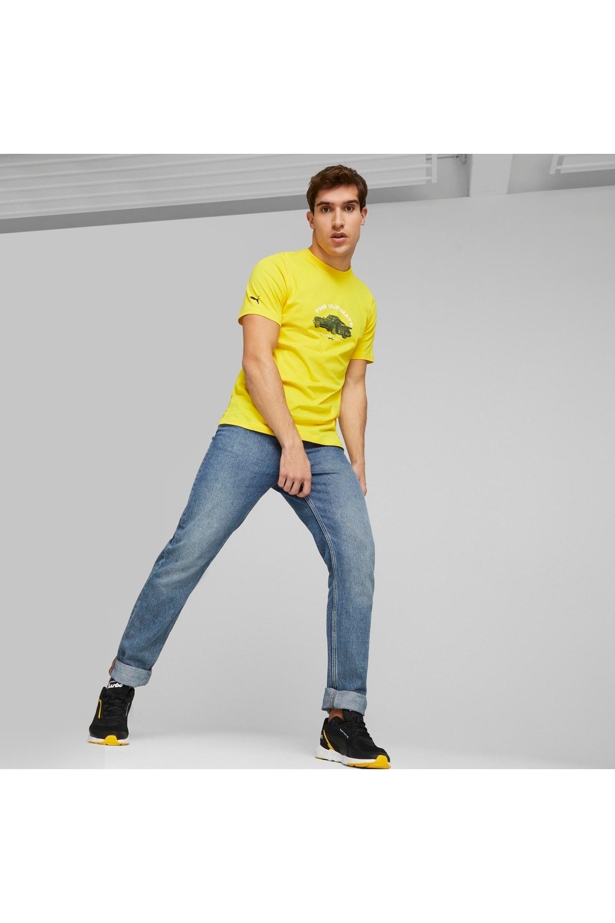هودي Puma لون أصفر