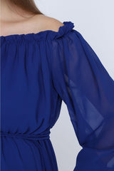 فستان MODA LABİO لون أزرق غامق
