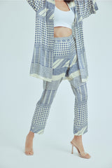 الحجم الكبير رأسًا على عقب WANNA لون أزرق غامق