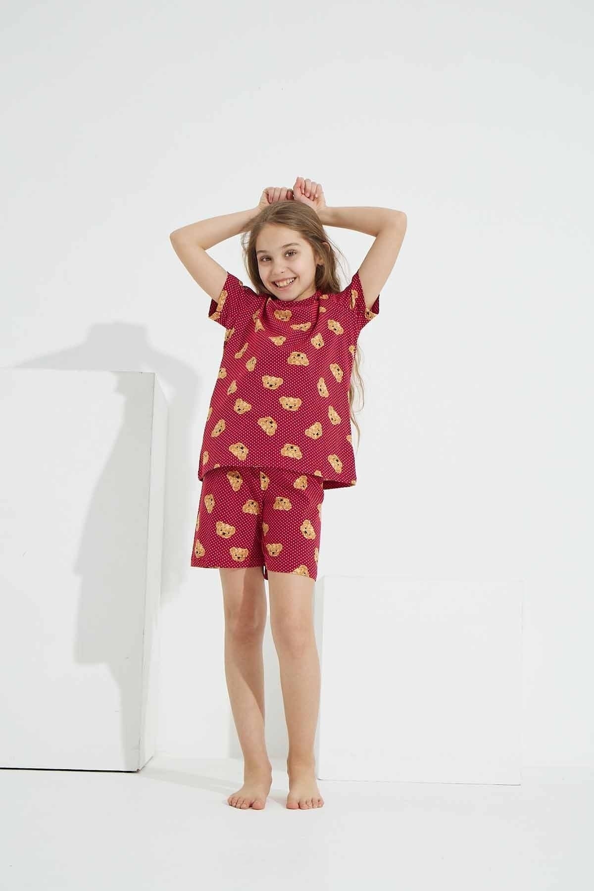 طقم بيجاما Siyah İnci لون بوردو