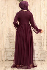 فستان سهرة Neva Style لون بنفسجي