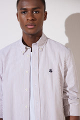 قميص BROOKS BROTHERS لون بيج