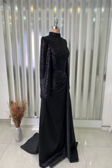 فستان سهرة Rana Zenn لون أسود