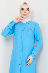 طقم BELLİNA لون أزرق