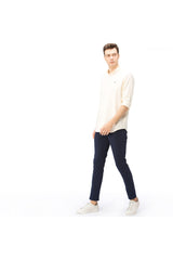 بنطال Lacoste لون أزرق غامق