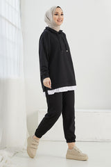 طقم رياضي InStyle لون أسود