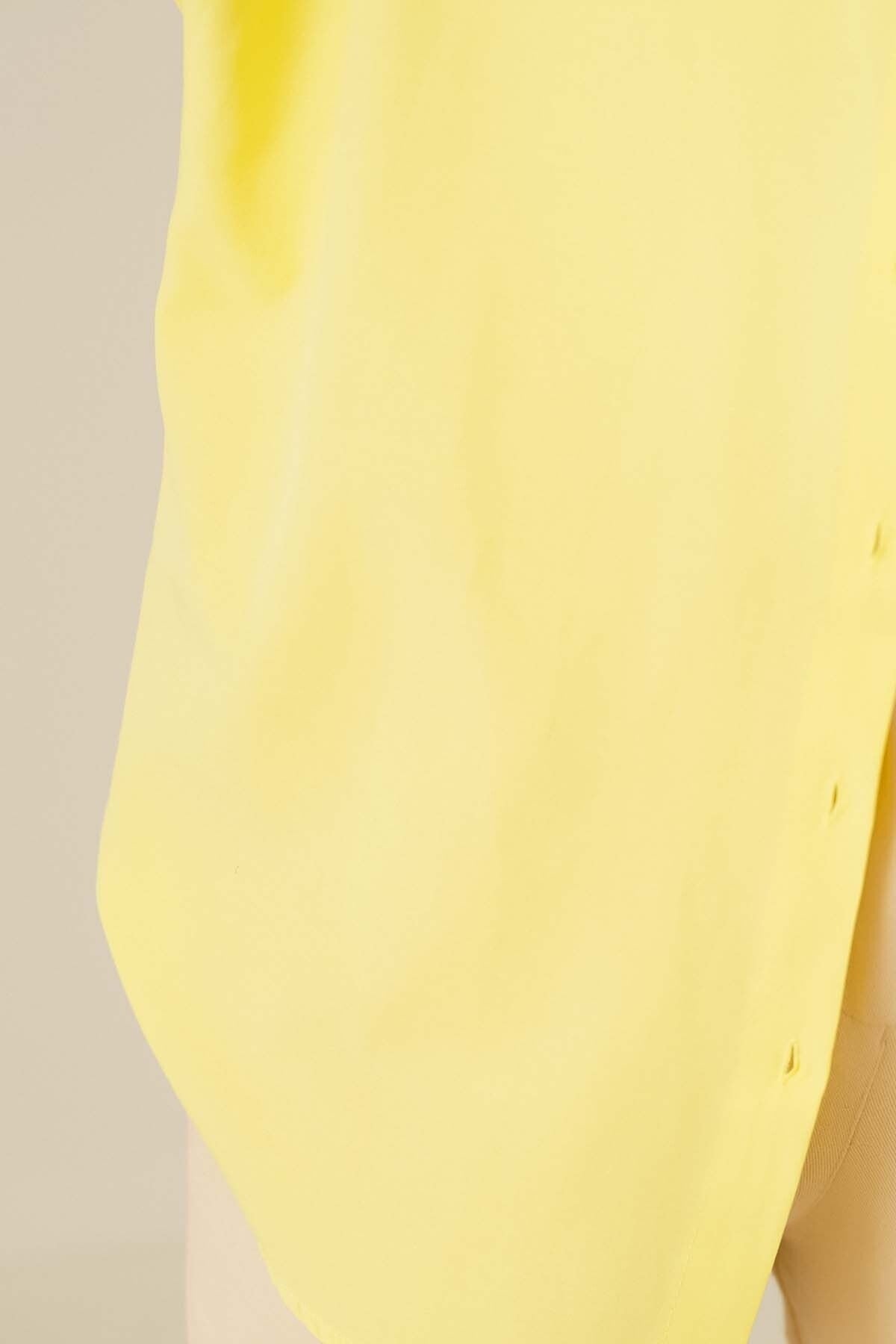 قميص asilmoda لون أصفر