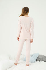 طقم بيجاما Siyah İnci لون زهري