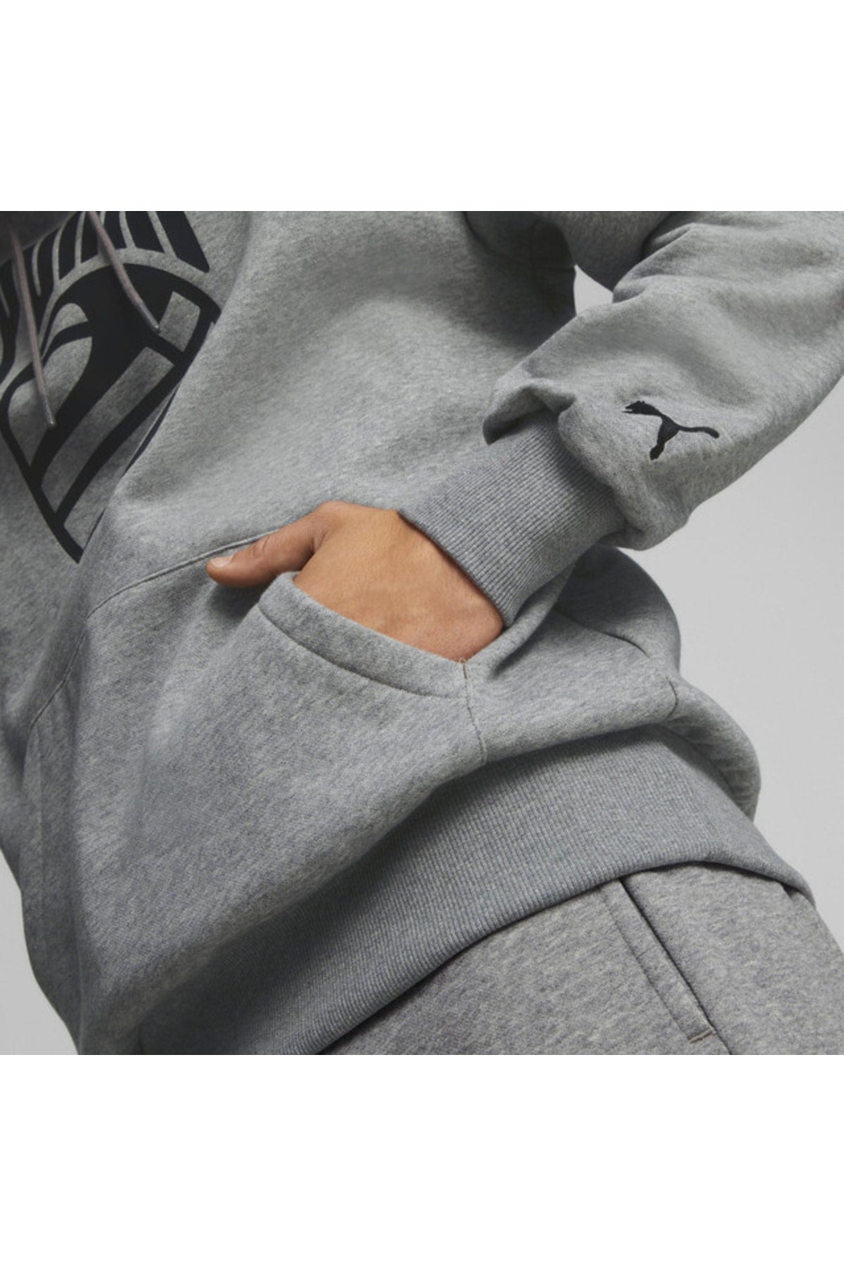 هودي Puma لون رمادي