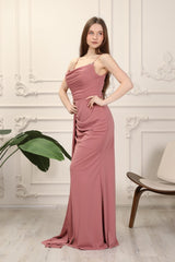 فستان سهرة mafdress لون زهري