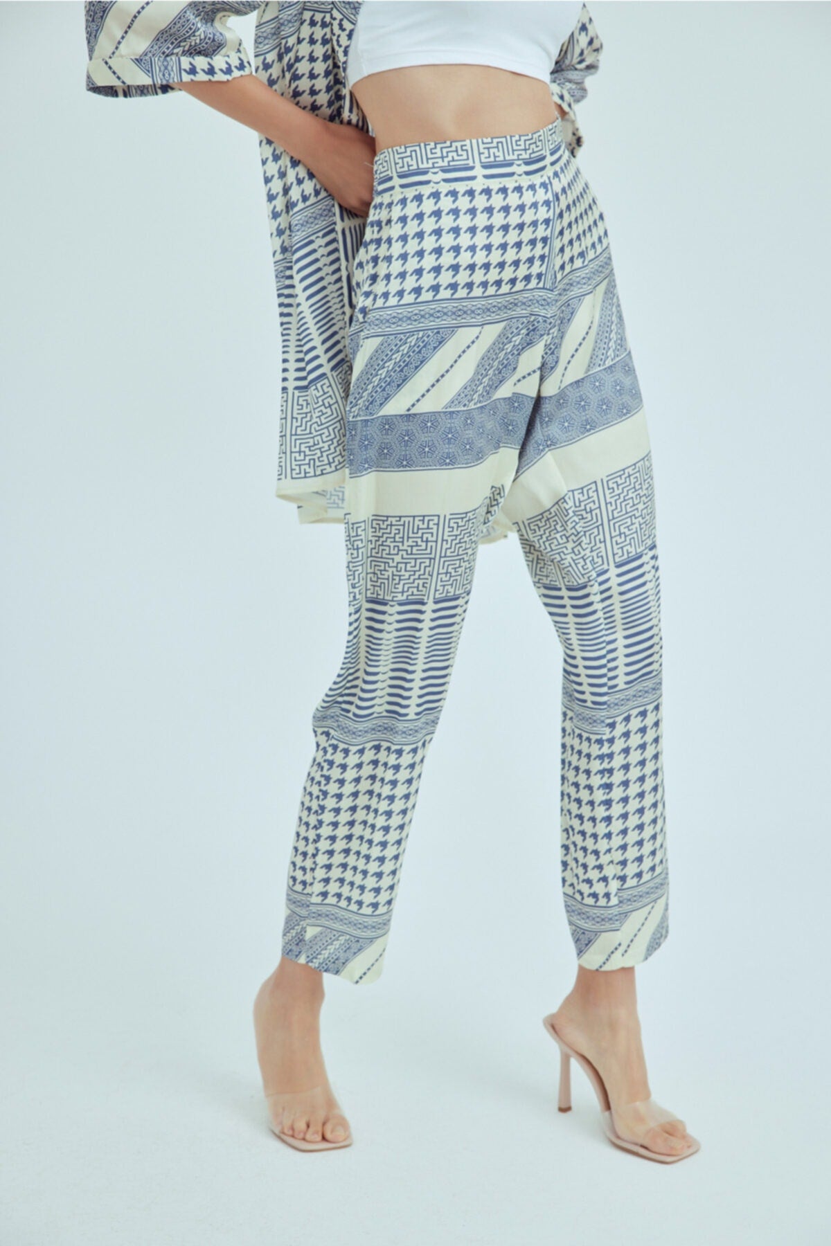 الحجم الكبير رأسًا على عقب WANNA لون أزرق غامق