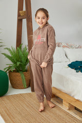 طقم بيجاما Siyah İnci لون بني