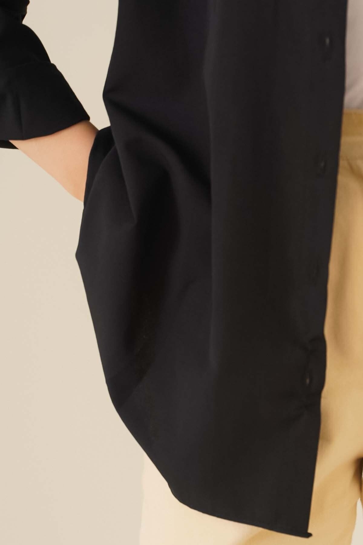 قميص للمحجبات asilmoda لون أسود