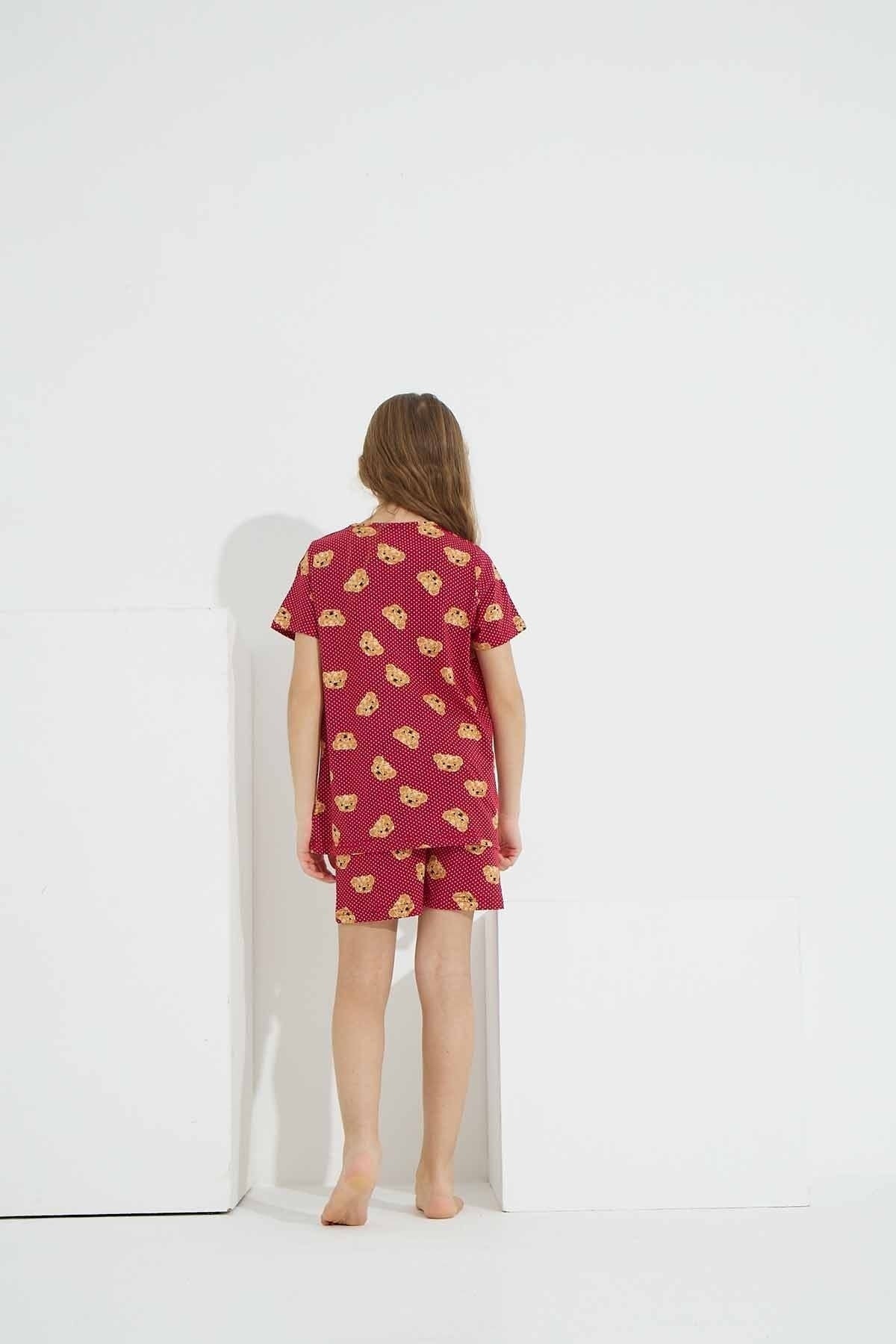 طقم بيجاما Siyah İnci لون بوردو