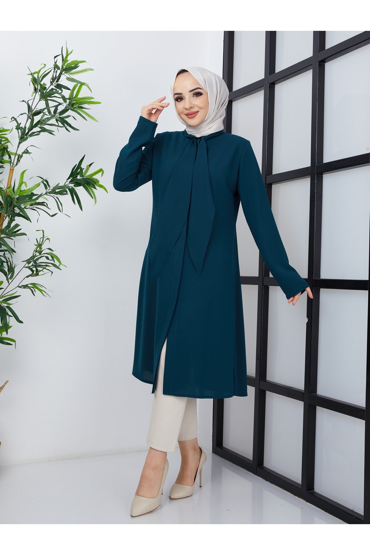 تونيك BELLİNA لون أخضر