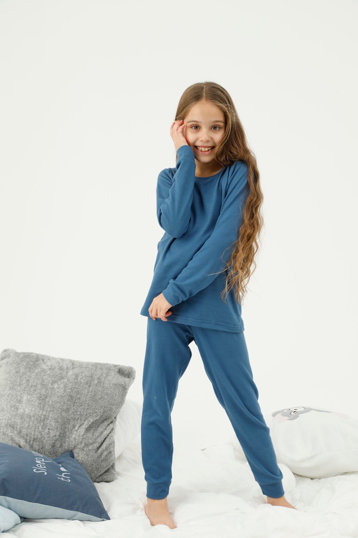 طقم بيجاما Siyah İnci لون أزرق غامق