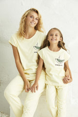 طقم بيجاما Siyah İnci لون أصفر