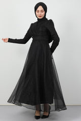 فستان سهرة giz astore لون أسود
