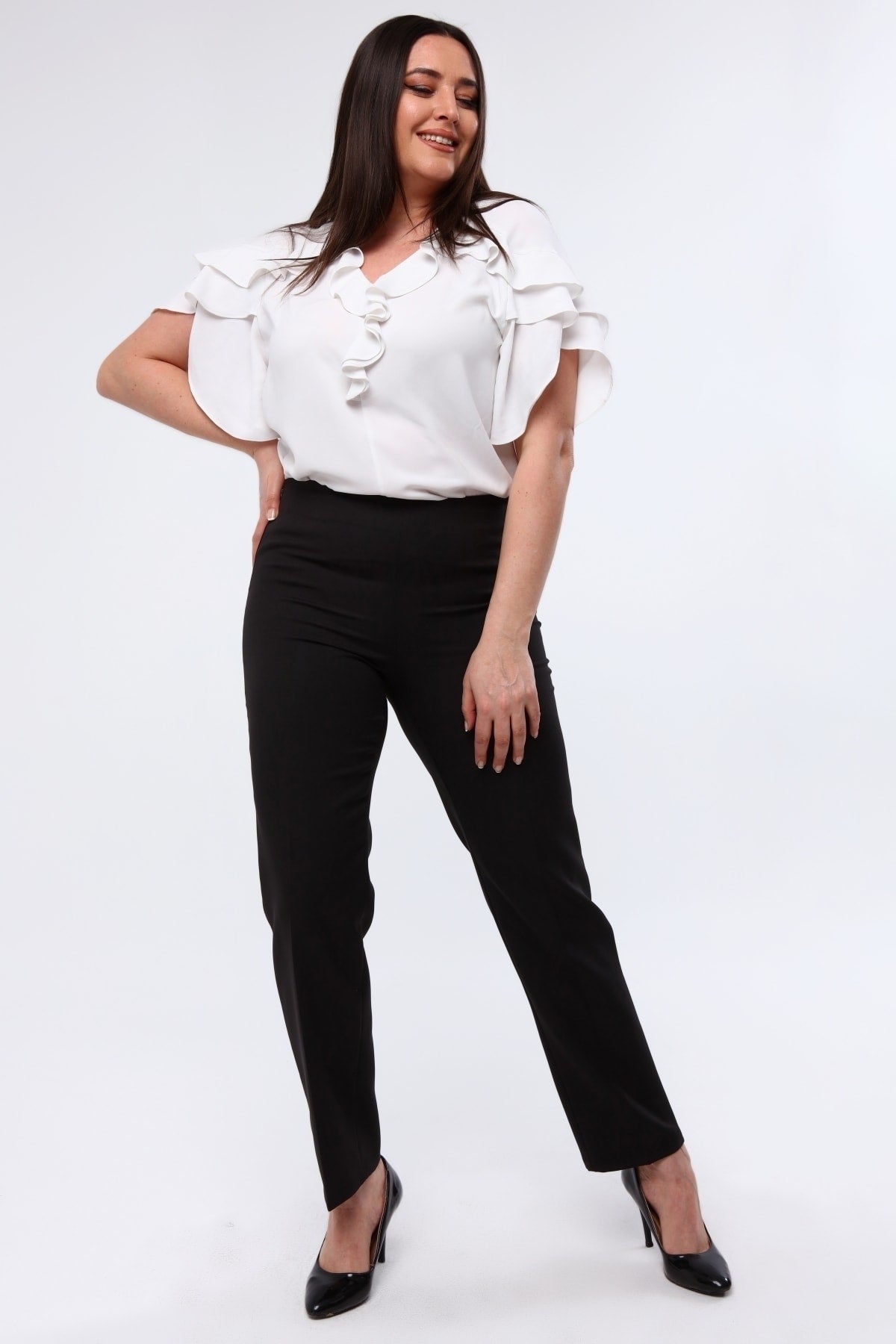 بنطال Curvy Trend لون أسود