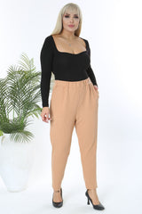 بنطال Mooi XXL لون بيج