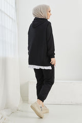 طقم رياضي InStyle لون أسود