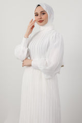 فستان سهرة giz astore لون أبيض