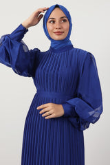 فستان سهرة giz astore لون أزرق غامق