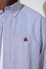 قميص BROOKS BROTHERS لون أزرق غامق