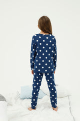 طقم بيجاما Siyah İnci لون أزرق غامق