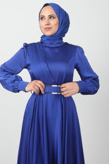 فستان سهرة giz astore لون أزرق