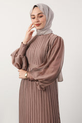 فستان سهرة giz astore لون معدني