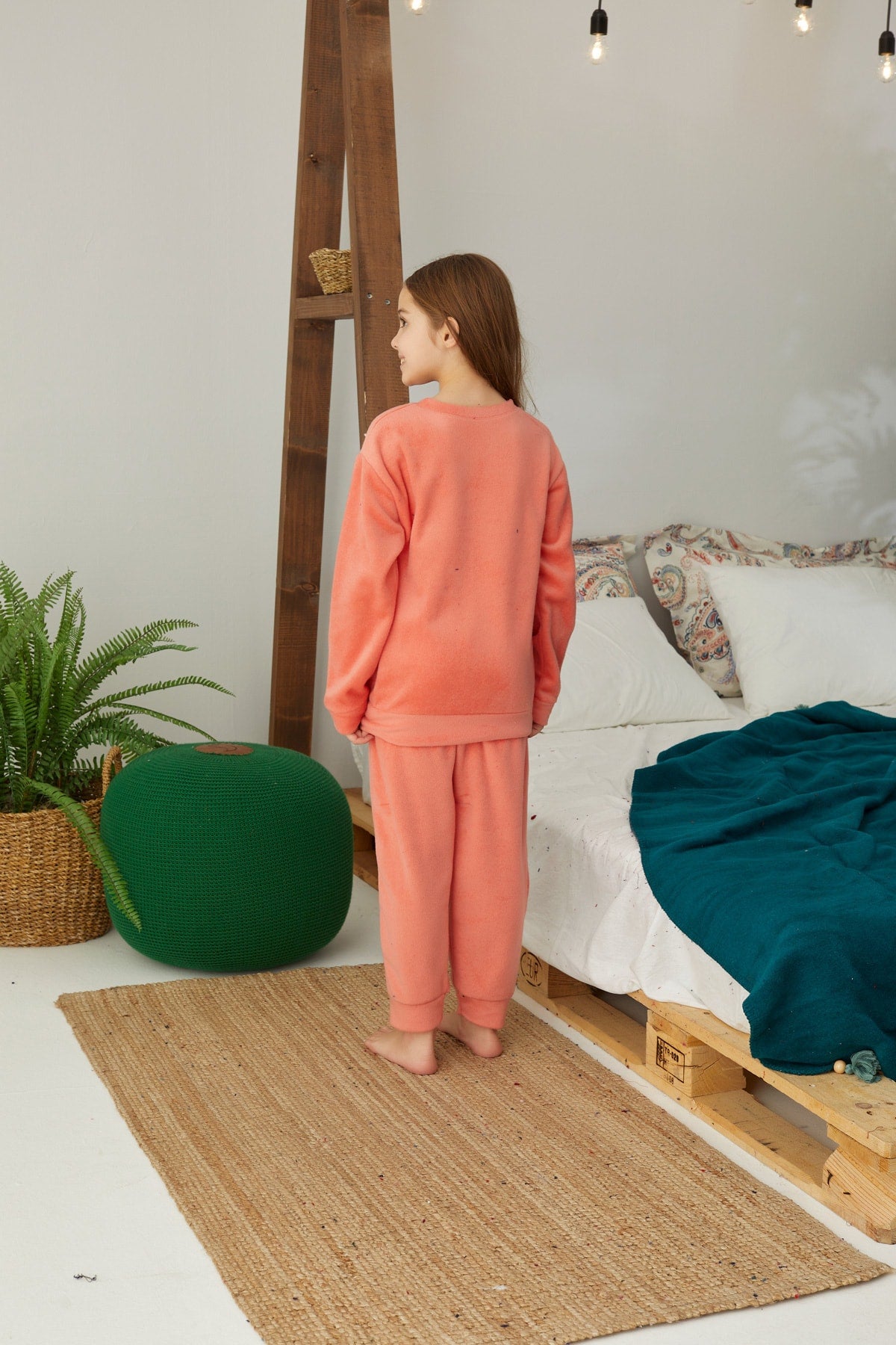 طقم بيجاما Siyah İnci لون برتقالي