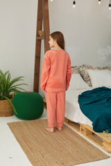 طقم بيجاما Siyah İnci لون برتقالي