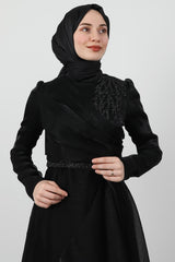 فستان سهرة giz astore لون أسود