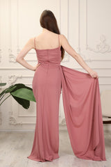 فستان سهرة mafdress لون زهري