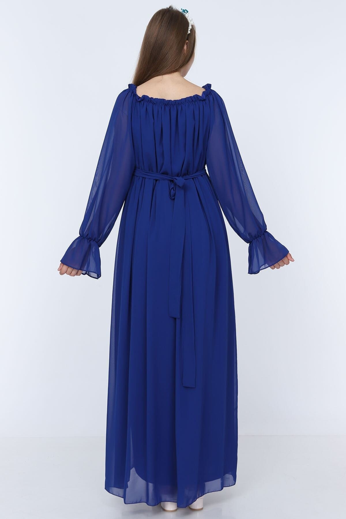 فستان MODA LABİO لون أزرق غامق