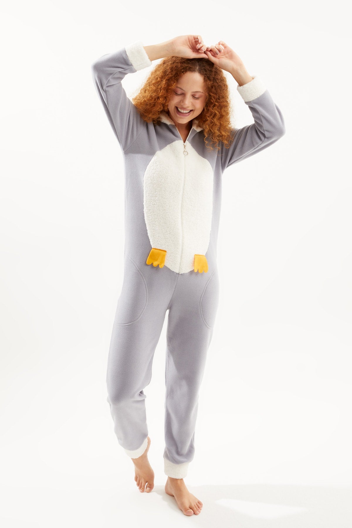 طقم بيجاما Ecrou لون رمادي