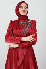 فستان سهرة giz astore لون بوردو