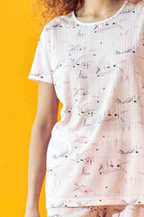 طقم بيجاما Siyah İnci لون زهري