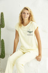 طقم بيجاما Siyah İnci لون أصفر