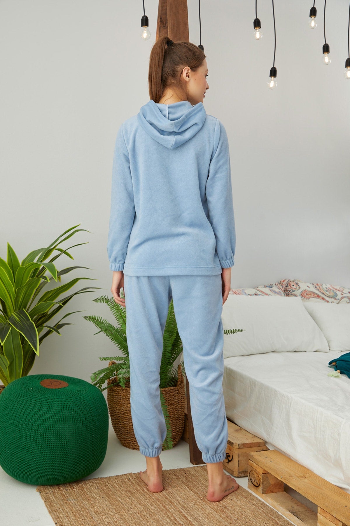 طقم بيجاما Siyah İnci لون أزرق